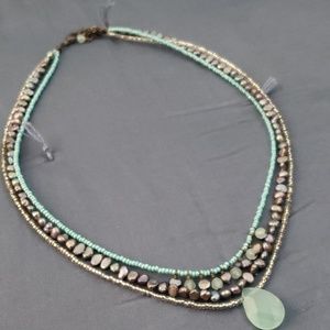 Delicate three strand necklace